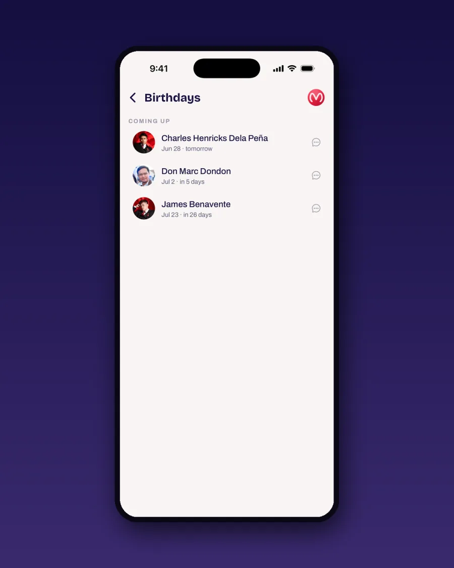 Birthdays this month